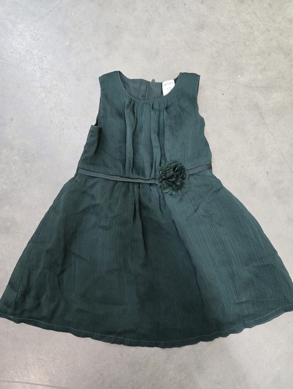 Carter's Green Formal Baby Girl Dress 12 Months